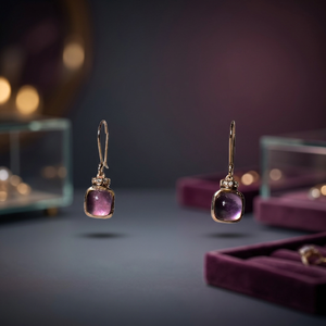 Pendientes de Plata S925 con Baño de Oro de 14K, Citrino Natural y Circonita Cúbica, Personalizables para Venta al por Menor, OEM, ODM, desde Tailandia - Product Image 2