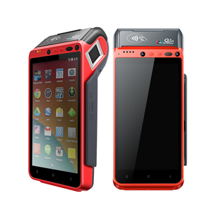 Android BT WIFI NFC/chip/MSR Đầu đọc thẻ thanh toán cầm tay di động POS thiết bị đầu cuối với 58 Mét Máy in nhiệt và vân tay Z100 - Product Image 1