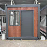 SmartBuild Maison conteneur modulaire en panneaux sandwich empilables 20ft/40ft, démontable et portable, pour dortoir de chantier