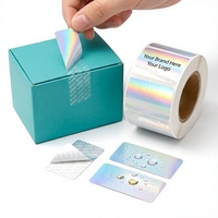 Etiquetas de Seguridad Personalizadas a Prueba de Manipulación, Etiquetas Holográficas para Embalaje, Número de Serie, Código de Barras, Protección de Marca