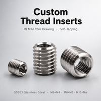 ODM OEM Self-Tapping Thread Insert SS303 Stainless Steel M6*M4 M8*M5 M10*M6 OEM Custom Thread Repair Insert