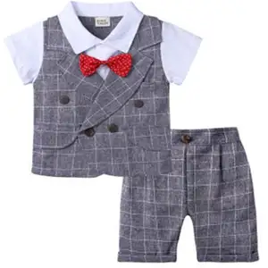 Bán Buôn Mùa Hè Trang Phục Chính Thức Bên Đám Cưới Mặc Quần Áo Cotton Phù Hợp Với Thiết Lập Cho Dễ Thương Bé Cậu Bé Mua Sắm Trực Tuyến