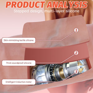 Consolador vibrador realista retráctil con Control remoto inalámbrico con empuje de columpio retráctil y calefacción para juguetes sexuales de mujeres - Product Image 3