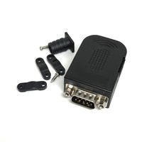Conector DB9, conector macho hembra de 9 pines, RS232, RS485, terminales de ruptura, 21-24 AWG, conectores sin soldadura de cable