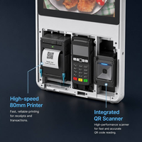 Kiosco Inteligente con Pantalla Táctil Android de 32 Pulgadas para Restaurante, Sistema de Pedidos de Autoservicio y Pago
