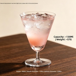 Bicchieri da Martini Artigianali con Stelo Corto, Bicchierini Ecologici per Miscelare Martini, Ideali per Feste - Product Image 5