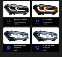 Phare LED DLW pour BMW X5 F15 14-18, lentille LED améliorée, feux de jour, clignotants