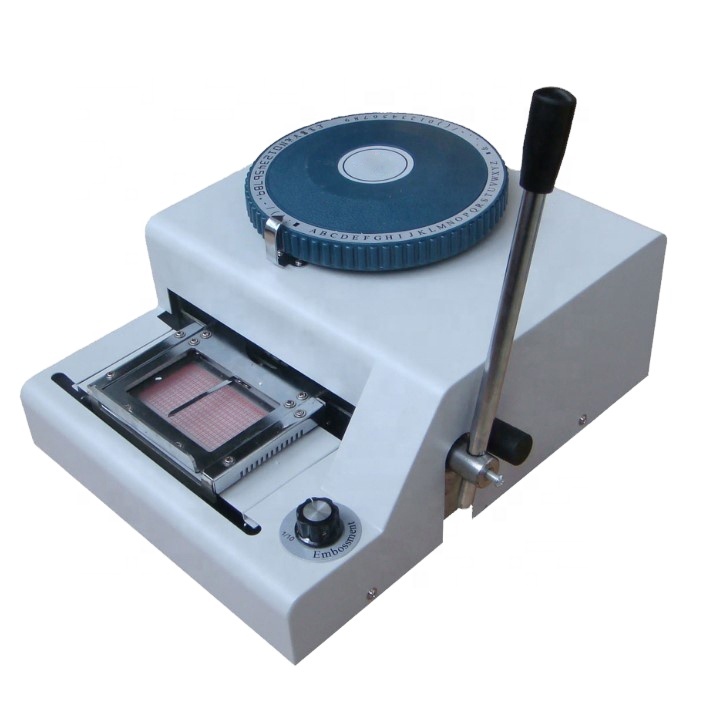 Простота в эксплуатации ручной HR-80CR на английском языке и России язык пластиковая карточка из ПВХ с буквенным принтом тиснение машина для продажи