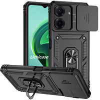 Coque d'armure à aimant fort Lichicase pour coque arrière de béquille anti-gravité Redmi 13C