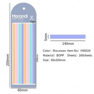 160 Pcs/pack Pretty Morandi Color Series Paper Memo Pad Notebook Label Sticky Children School <b>Office</b> <b>Supply</b> N Times Notepad - Product Image 5