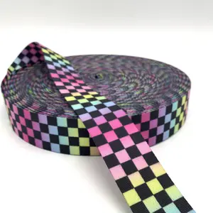 Hot Selling Colorful Seatbelt Webbing Custom High Quality Woven Printing PP/Polyester Webbing For Bags