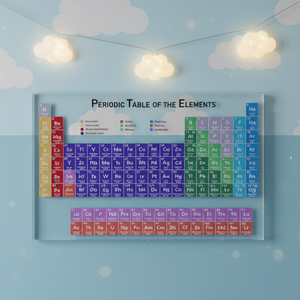 Tableau Périodique des Éléments en Acrylique Transparent Personnalisé <span class=keywords><strong>ELOR</strong></span> ELOR21681, Hauteur Réglable, Cadeau pour la Maison, l'Éducation, les Étudiants et les Enseignants - Product Image 2