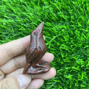 Craquelins de guérison naturels de 5 cm : sculptures d'animaux mignons en pierres précieuses, cadeaux, corbeaux en cristal, pierres de guérison, cranes en cristal - Product Image 5