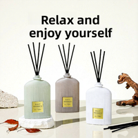Diffuseur de parfum naturel sans flamme, sans alcool, à base de plantes, huile essentielle, 2-3 mois, parfum d'intérieur, désodorisant