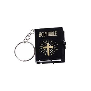 Mini porte-clés religieux mignon en anglais, mini livre de la Bible chrétienne, chaînes de porte-clés en gros - Product Image 3
