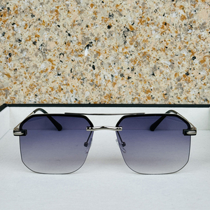 Lunettes de soleil carrées semi-cerclées SPUKA 7040 2026, verres dégradés avec protection UV400, lunettes personnalisées avec logo - Product Image 1