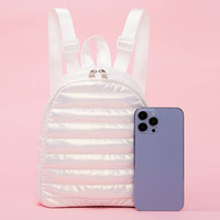 Agendas 2025 Planner Sac Tendance 2024 Mini Puffer Bags Custom Glitter Backpack Travel Casual Sports Back Pack Bag For Women