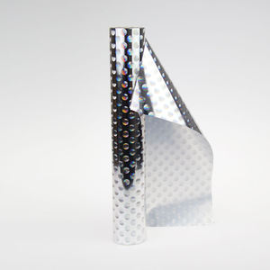 Lámina de <span class=keywords><strong>estampado</strong></span> en caliente <span class=keywords><strong>láser</strong></span> holográfica PET de gota de plata de 16mic de alta calidad, rollo de Impresión <span class=keywords><strong>textil</strong></span> de alta transferencia, tela de fábrica - Product Image 3