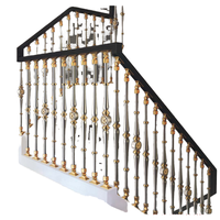 Garde-corps et rampes d'escalier, système de garde-corps en métal moderne pour intérieur