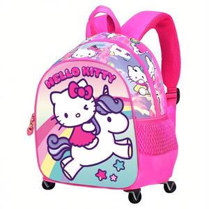 Sac à dos 3D Hello Kitty Licorne - Petit modèle avec roulettes, rose - Product Image 2