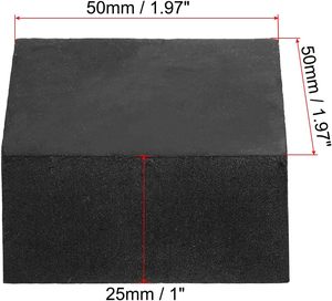 Cao su chống rung <span class=keywords><strong>Pads</strong></span>, 4 cái vuông rung cô lập THẢM 2 "x 2" x 1 "cho - Product Image 1