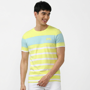 เสื้อยืดผ้าแคนวาสสำหรับผู้ชายผ้าใยไผ่ระบายอากาศน้ำหนักเบาดีไซน์แฟชั่นแขนสั้นแห้งเร็ว - Product Image 1