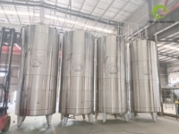 Cuve de fermentation à deux compartiments en acier inoxydable pour la vinification du vin blanc en cave à vin