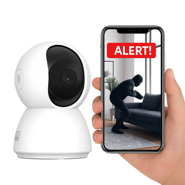 WiFi 360 PTZ IP Camera Tuya Smart Life App Indoor Network Security Camera Two-way Audio Cloud Auto Tracking Motion Detection