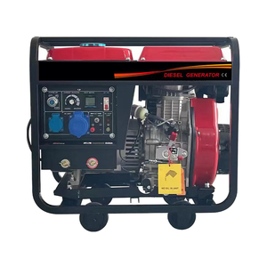 เครื่องกำเนิดไฟฟ้าดีเซลแบบพกพา โครงเปิด 3KW ถึง 10KW 110V/220V สำหรับสำรองไฟบ้าน สตาร์ทด้วยระบบไฟฟ้าและระบบดึงมือ ประสิทธิภาพสูง - Product Image 1