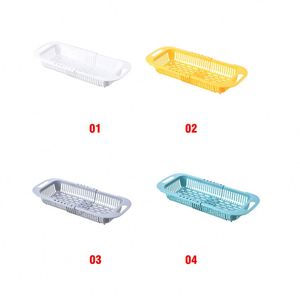Panier égouttoir rétractable en plastique pour évier de cuisine, idéal pour laver les fruits et légumes - Vente en gros personnalisée - Product Image 2