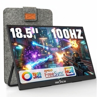 Moniteur de jeu portable HDR, moniteur portable de jeu HDR, taux de rafraîchissement élevé, large gamme de couleurs, 100 Hz HDR pour les jeux compétitifs
