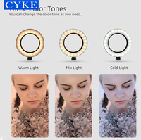 Anneau Lumineux CYKE 30 cm 12 Pouces, LED de Remplissage pour Studio, Vidéo en Direct, Téléphone, Selfie, Maquillage Beauté HX-300 (Sans Trépied)