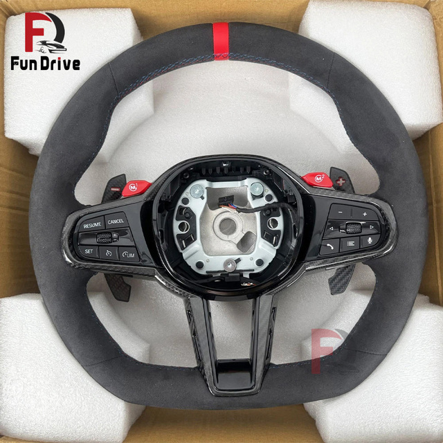 More Styles G Series Carbon Fiber Steering Wheel for BMW G20 330i M550i X3 G01 540i G30 X5 G05 G80 M3 G82 M4 M240i G42 Lci G22