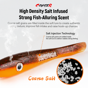 BEARKING 12.5cm 18cm pazzo lumaca pesca morbida <span class=keywords><strong>esca</strong></span> artificiale in Silicone verme <span class=keywords><strong>anguilla</strong></span> <span class=keywords><strong>per</strong></span> la pesca di mare e di fiume - Product Image 4