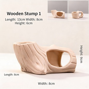 Decoración para Acuario, Cueva de Cría, Escondite de Cerámica Natural para Tortugas, Maceta de Reproducción, Adorno para Pecera para Camarones y Peces Pequeños - Product Image 4