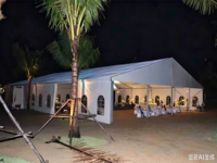 Tenda Luar Ruangan Anti Air Berbahan Aluminium Alloy Kekuatan Tinggi dengan Kaca Ganda dan Membran PVC, Perlindungan UV, untuk Semua Musim, Cocok untuk Pameran
