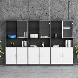 Archivador oficina design moderne MFC bois <span class=keywords><strong>pas</strong></span> <span class=keywords><strong>cher</strong></span> classeur <span class=keywords><strong>armoire</strong></span> organisateur de fichiers <span class=keywords><strong>armoire</strong></span> de rangement de fichiers bas classeur en bois pour bureau - Product Image 3