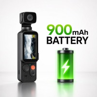 Kamera Saku Mini 4K Handheld DV Camcorder Layar IPS 1.90 inci Sinkronisasi WiFi 2.4G Aplikasi Pintar 128G Dapat Diperluas Sudut Pandang 170 Derajat