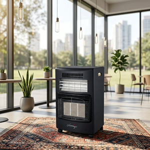 3 1 Calentador portátil de gas para interiores Placas de cerámica Diseño atractivo Gabinete de pie de <span class=keywords><strong>butano</strong></span> de propano por debajo del piso-Fácil - Product Image 6