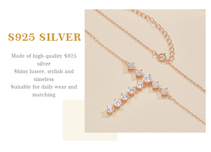 ALICE高級ジュエリー高ジルコンネックレス レディース S925スターリングシルバーネックレス シャイニングハイエンドジルコンネックレス - Product Image 5