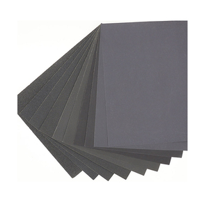 ورق صنفرة من كربيد السيليكون الأسود مربع الشكل 6 بوصة * 7 بوصة بحبيبات من 60 إلى 2000 #   أقراص طحن جافة ورطبة لتلميع الزجاج والخشب - Product Image 2