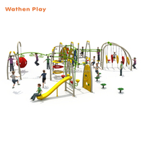 Structure d'escalade pour enfants Wathen BLTN-2304 de haute qualité avec filet de cordes, équipement de divertissement extérieur