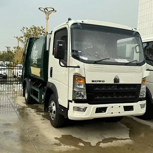 Low Price HOWO 4x2 6m3 Manual Transmission Diesel Motor Small <b>Waste</b> Collection Garbage Compactor Truck for Sale - Product Image 2