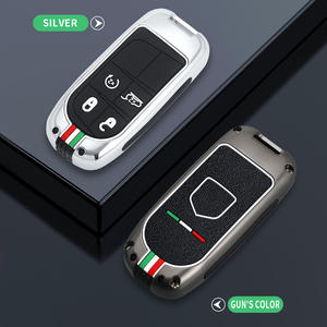 Housse de clé de voiture en métal pour Dodge Ram 1500 voyage chargeur Dart Challenger Grand Cherokee Renegade <span class=keywords><strong>Fiat</strong></span> Chrysler 300C <span class=keywords><strong>porte</strong></span>-clés - Product Image 2