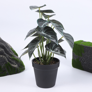 Suministros de Jardín al por Mayor, Plantas Artificiales de Plástico con Tacto <span class=keywords><strong>Real</strong></span>, Césped Artificial Ecológico de Alta Calidad, Hojas Artificiales para Cercas - Product Image 2