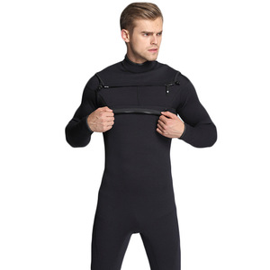 Personalizado forro agradable a la piel cremallera frontal manga larga cuello redondo 3mm neopreno <span class=keywords><strong>traje</strong></span> de buceo térmico - Product Image 1