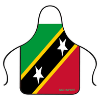 Tablier avec drapeau de Pohnpei pour hommes et femmes, adapté pour la cuisine, la restauration, le grill, le bistro, la pâtisserie, le barbecue