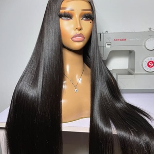 30 40 Inch Tự Nhiên Trong Suốt Thụy Sĩ HD Ren Phía Trước Tóc Giả Brazil 100% Tóc Con Người Thẳng Ren Phía Trước Tóc Giả - Product Image 5