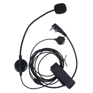带可弯曲麦克风的耳机K插头耳机，用于自行车运动头盔对讲机耳机