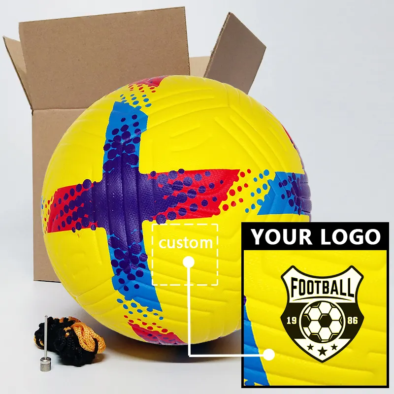 Bola de futebol personalizada tamanho 5 tamanho 4 PU de alta qualidade para treinamento de clubes bolas profissionais com logotipo grátis